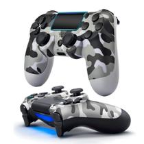 Controle Joystick Sem Fio Compatível Ps 4 Camuflado Wireless Camuflado Personalizado - Doubleshock