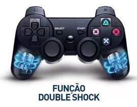 Controle joystick sem fio Dualshock 3 preto