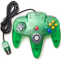 Controle KIWITATA Classic N64 com Fio Transparente Verde Controle KIWITATA Classic N64 com Fio Transparente Verde