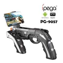 Controle Manete Arma Bluetooth PG-9057 Para Celular Android e iOS - Ipega Controle Manete Arma Bluetooth PG-9057 Para Celular Android e iOS - Ipega
