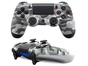 Controle Manete Gamer Ps4playstation4 Sem Fio Cinza Camuflado