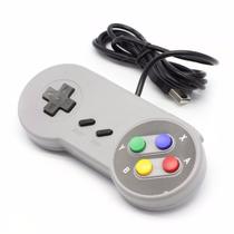 Controle Manete Joystick Com Fio Cabo Usb Super Nintendo Famicom SNES Emulador de Jogo Retro para Pc