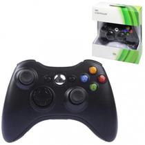 Controle Manete Xbox 360 Sem Fio Preto Compatível Xbox 360