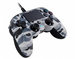 Controle Nacon Wired Compact Controller Camo Grey (Com fio, Camuflado Cinza) - PS4 e PC