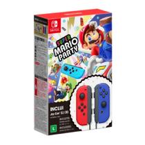 Controle Nintendo Joy Con + Mario Party Vermelho e Azul 28521