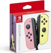 Controle Nintendo Switch Joy-Con - Rosa e Amarelo Tons Pastéis