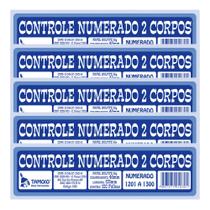 Controle Numerado 2 Corpos com 100 Folhas PT 20 - Tamoio