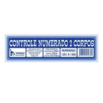 Controle Numerado 2 Corpos com 100 Folhas - Tamoio