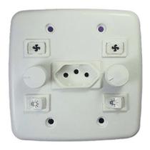 Controle Para 2 Ventiladores De Teto 4x4 Bivolt Com Tomada Controle Para 2 Ventiladores De Teto 4x4 Bivolt Com Tomada