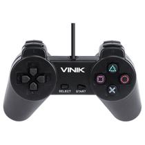 Controle Para Pc Com Fio USB Modelo Playstation1 Preto - Vinik