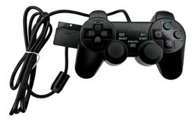 Controle Para Playstation 2 Dualshock Com Fio Ps4 - Alinee