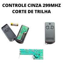 Controle Para Portão Cinza Eletrônico 299 Mhz Com Bateria