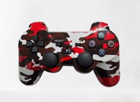 Controle Para PS3 Pc Sem Fio Compatível Camuflado DoubleShock