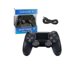 Controle Para Ps4 Com Fio Compatível Para Ps4 e PC Preto