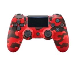 Controle Para Ps4 Pc Sem Fio Bluetooth Compatível Ps4 Pc Camuflado Vermelho Gamer