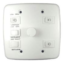 Controle Para Ventilador De Teto 4x4 Bivolt 110v 220v 3 Lâmpadas
