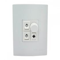 Controle Para Ventilador Qualitronix Embutir Ventilador E Lampada Bivolt 2 Lampadas Qv372