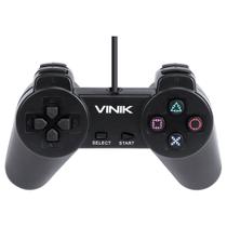 Controle Pc Usb Ps1/playstation 1 Preto - Retrô - Vinik Play 1 Preto