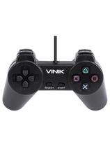 Controle Pc Usb Ps1/playstation 1 Preto - Retrô - Vinik Play 1 Preto