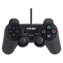 Controle PC USB PS2/Playstation 2 - Retro - Vinik Play 2