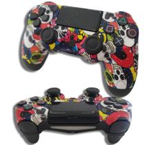 Controle Personalizado Camuflado Sem Fio Compativel para Ps 4 Pc Gamer Joystick Manete