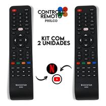 Controle Philco - Smart Kit C/2 Unidades - Tecla Netflix e YouTube - 8093 - Nybc Controle Philco - Smart Kit C/2 Unidades - Tecla Netflix e YouTube - 8093 - Nybc