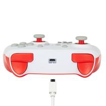 Controle Power A para Nintendo Switch EnWired Controller Mario White, com Fio - 1518385-01