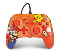Controle PowerA Enhanced Wired para Nintendo Switch - Edição Mario