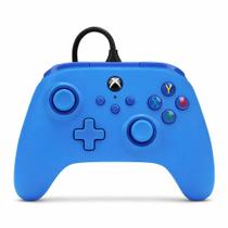 Controle PowerA Xbox Com Fio Azul USB 3m PC Xbox Series X S One Licenciado Oficial Headset P2