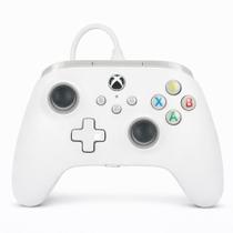 Controle PowerA Xbox Com Fio Branco USB 3m PC Xbox Series X S One Licenciado Oficial Headset P2 Controle PowerA Xbox Com Fio Branco USB 3m PC Xbox Series X S One Licenciado Oficial Headset P2