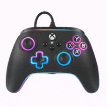 Controle PowerA Xbox Com Fio Preto LED Advantage USB 3m PC Series X S One Licenciado Oficial P2