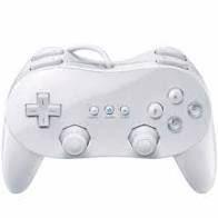 Controle PRO Clássico Para Wii Com Fio Branco