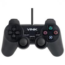 Controle PS2 para PC Vinik, USB, 1.8M, Preto - 107486