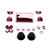 Controle PS4 DIY Com Revestimento Eletroplástico, Parte De Substituição Da Carcaça Completa Do