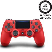 Controle PS4 Dualshock 4 Vermelho Magma Original Sony 12 Meses de Garantia