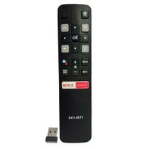 Controle Rc802v Android Smart Tv Tcl C6 C6us 55c6us 65c6us - Mb
