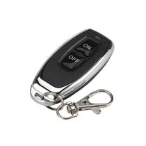 Controle Remoto 2 Botões On Off 433mhz Learning Code Preto