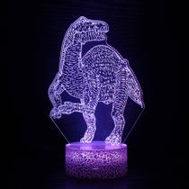 Controle remoto 3D colorido Night Light Dinosaur Touch Atmos