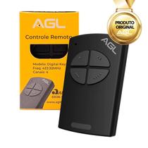Controle Remoto 4 Teclas 433mhz Tx Digital Key Preto Agl