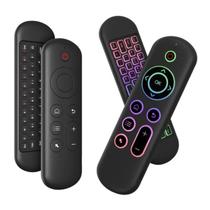Controle Remoto Air Mouse Mini Teclado Bluetooth Luminoso Para Pc Windows Android Mec Linux