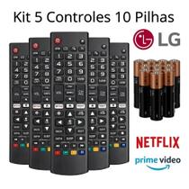 Controle Remoto AKB75095315 Smart TV Teclas Netflix PrimeVídeo 32" 43" 49" 50" 55" 65" 70" FBG-8035