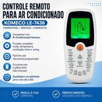 Controle Remoto Ar Condicionado Komeco Zhkz01 Controle Remoto Ar Condicionado Komeco Zhkz01