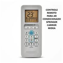 Controle remoto ar condicionado midea/springer/carrier/comfee/trane -8063 -42mac