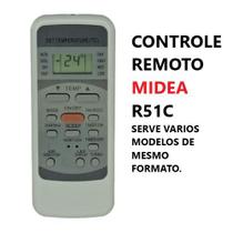 Controle remoto ar condicionado r51c midea piso teto -1342 -9020 - MXT
