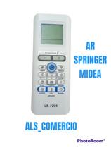 Controle Remoto ar Condicionado Springer Midea Inverter LE 7295 - LELONG - LELONG
