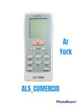 Controle Remoto Ar Condicionado York Split Gz-12a-e1 LE 7069