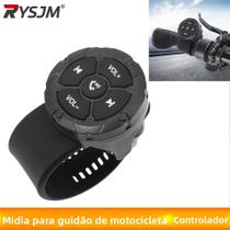 Controle Remoto Bluetooth Para Volante De Carro Com 5 Teclas, Botão De Controle De Mídia Para Guidão