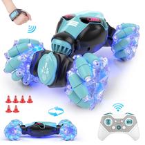 Controle remoto Car Powerextra 4WD 2,4 GHz Stunt com sensor de relógio