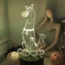 Controle remoto colorido de toque inteligente Night Light Anime Snoopy 3D