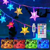 Controle remoto colorido Minetom USB Star String Lights 10m 100 LED